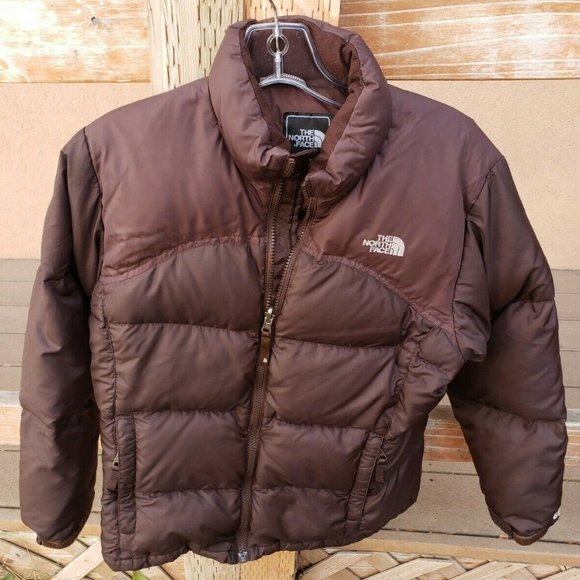 The North Face Jackets & Blazers - The North Face Womens XS Brown Nuptse Jacket Coat Goose Down Winter Puffer